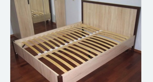 Сборка двухспальной кровати. Нагорный район