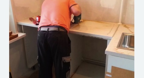 Сборка кухонного гарнитура. Нагорный район